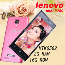 Lenovo phone MTK6592 Octa Core 13.0MP Mobile Phone 2G RAM 16G ROM 4.5” IPS mini P780 Android 4.4 cell phones GPS Dual SIM