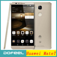 Original Huawei Ascend Mate7 MATE 7 6.0” 4G FDD LTE Phone Android 4.4.2 Dual SIM IPS 1920*1080p octa Core 1.8GHz 2G RAM 16G ROM