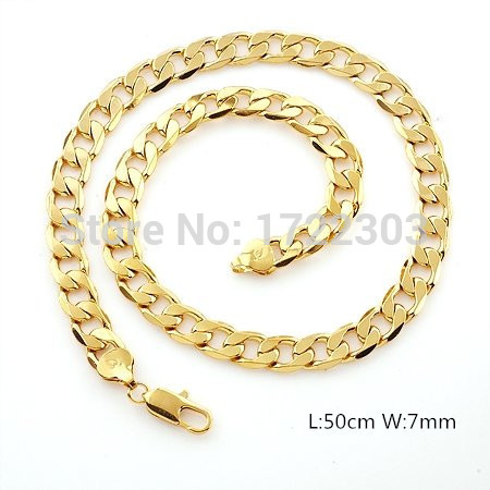 50cm & 7mm Jewelry 2015 new Sandi gold jewellery g...