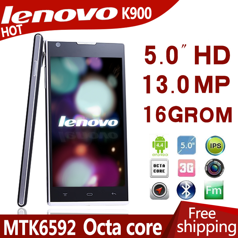 Original Lenovo k900 T Mobile Phone 5 IPS 1920x1080px 13MP Android 4 4 MTK6592 Octa Core