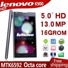 Original Lenovo k900 T Mobile Phone 5″ IPS 1920x1080px 13MP Android 4.4 MTK6592 Octa Core 2G RAM 16G ROM Dual SIM 3G Cell Phone