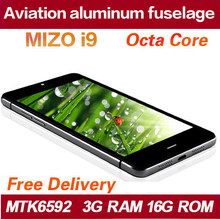 Original MIZO I9 mobile phones Octa Core MTK6592 cellulare 5 Inch cell mobile phone 16.0MP Camera Android cellular smart phone