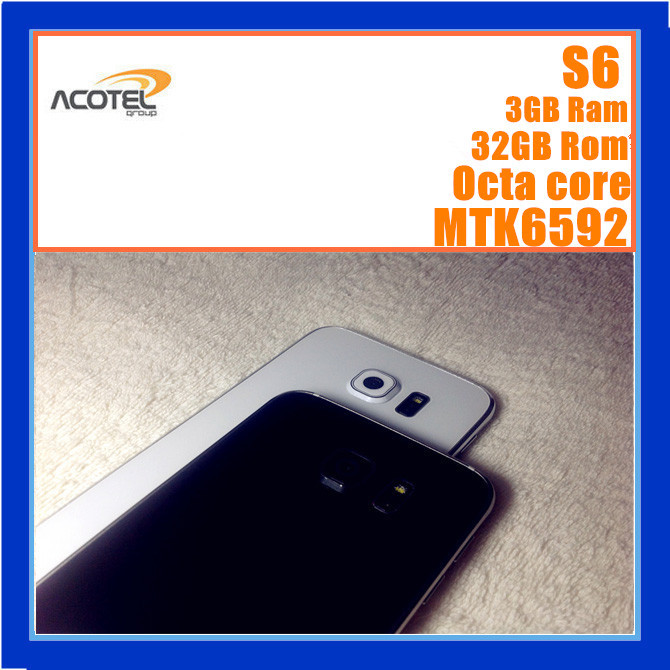 2015 Hot Sale Best S6 Pro MTK6592 Phone 3GB Ram 32GB Rom Real 5 1 inche