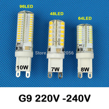 100% real wattage 3W 5W AC220V 240V G9 led lamp Led bulb SMD 2835 3014 LED g9 light Replace 30/40W halogen lamp light