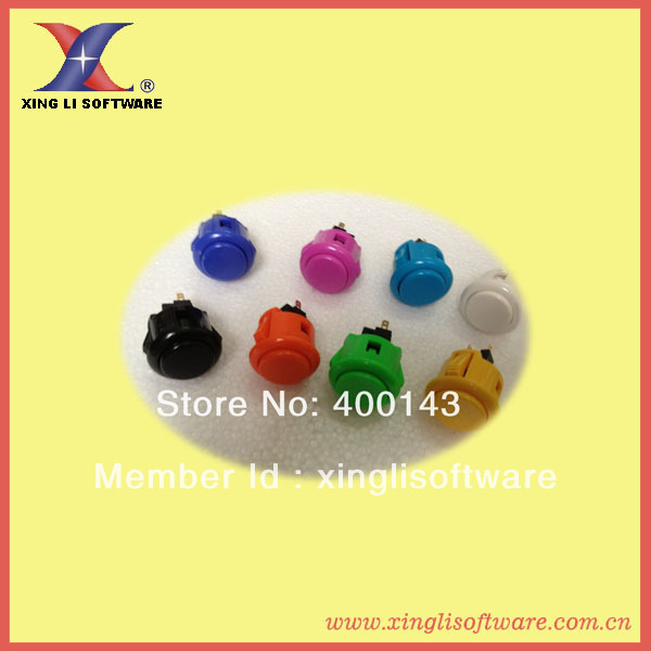 50 pcs of Sanwa Push Button OBSF-24, original Japan, spare parts for arcade game machine(China (Mainland))