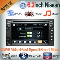 2din in dash Car DVD for NISSAN X-TRAIL with GPS+TV(Optional)+RDS+IPOD+2GB Card with map