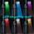 wholesale 50pieces/lot  Fast freeshipping LED shower head 7 colors change water flow power water saving multicolor glowfaucet