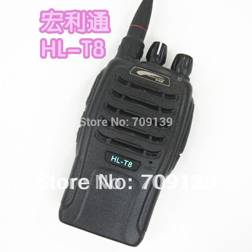 wholesale and retail shipping HL T8 FM Transceiver Walkie Talkie Black 