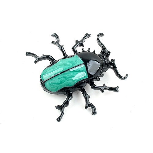 2015 New Fashion Hot Selling Wholesales New Arrival Personalized Longicorn Blue Insect Brooch Fahion Jewelry 66X7