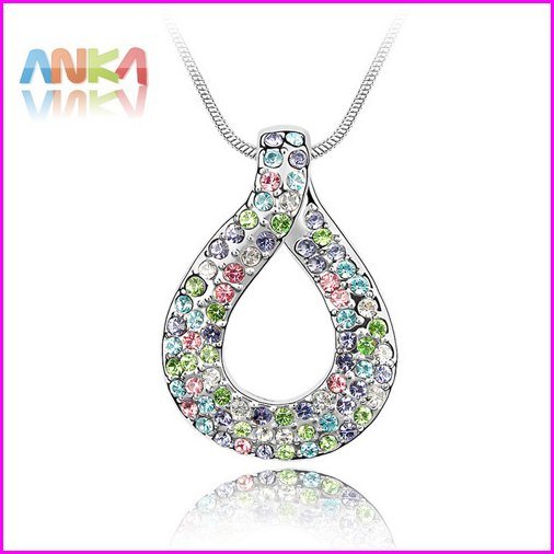 2015 Rushed Collares Collar Jewelry Wholesale Fashion Love Bow Necklace full Of Hollow Drop Pendant Necklace