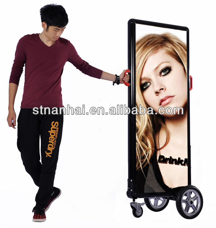 J2-476 New media outdoor mobile LED advertising in pharmacy with rechargeable battery(China (Mainland))