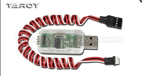 Tarot f02112 ajustar prgmr adaptador usb zyx07 para trex rc heli flybarless 3- eje eje 3 sistema de giro zyx01 + envío gratis