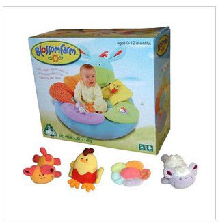 Free Shipping ELC Blossom Farm Sit Me Up Cosy-Baby Seat, Play Mat Play