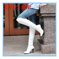 ENMAYER New2016 Gothic Punk Shoes Cosplay Boots Knee High Heel
