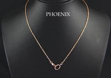 HEN001 Wholesale 14K Rose Gold Plated Screw Love Pendants Necklaces for women collier collares Mujer bijoux