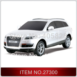 Free shipping 1:24 Audi Q7 charging remote control race car simulation models rc car electric for kids gift White/black/silver(China (Mainland))