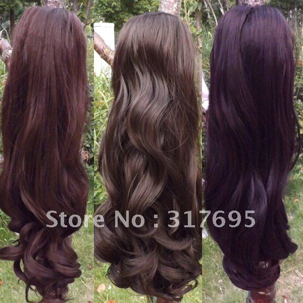 FreeShippingKoreanHighTemperatureFiberPonytailClipsInSyntheitc