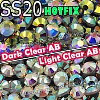 SS20 4.6-4.8mm,1440pcs/Bag AB Clear white Crystal DMC HotFix FlatBack Rhinestones,DIY ironon Hot Fix crystal stone gliters