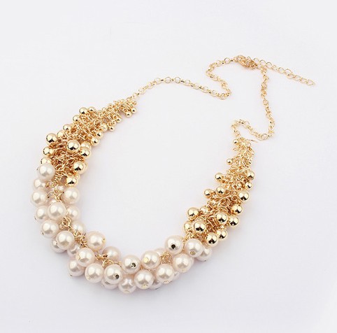 22 Min order is 10 mix order Korean jewelry fashion all match golden pearl multi element