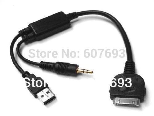 Usb aux interface adapter cable for ipod idrive bmw e92 #5