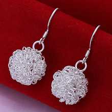Factory price top quality 925 sterling silver jewelry earrings fine hoop massy perfect clip drop stud dangle earrings SMTE076