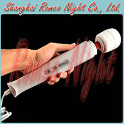 White, 10 Speed Magic Wand Massager, Ultra Powerful Body Massager, Clitoral Vibrator(China (Mainland))