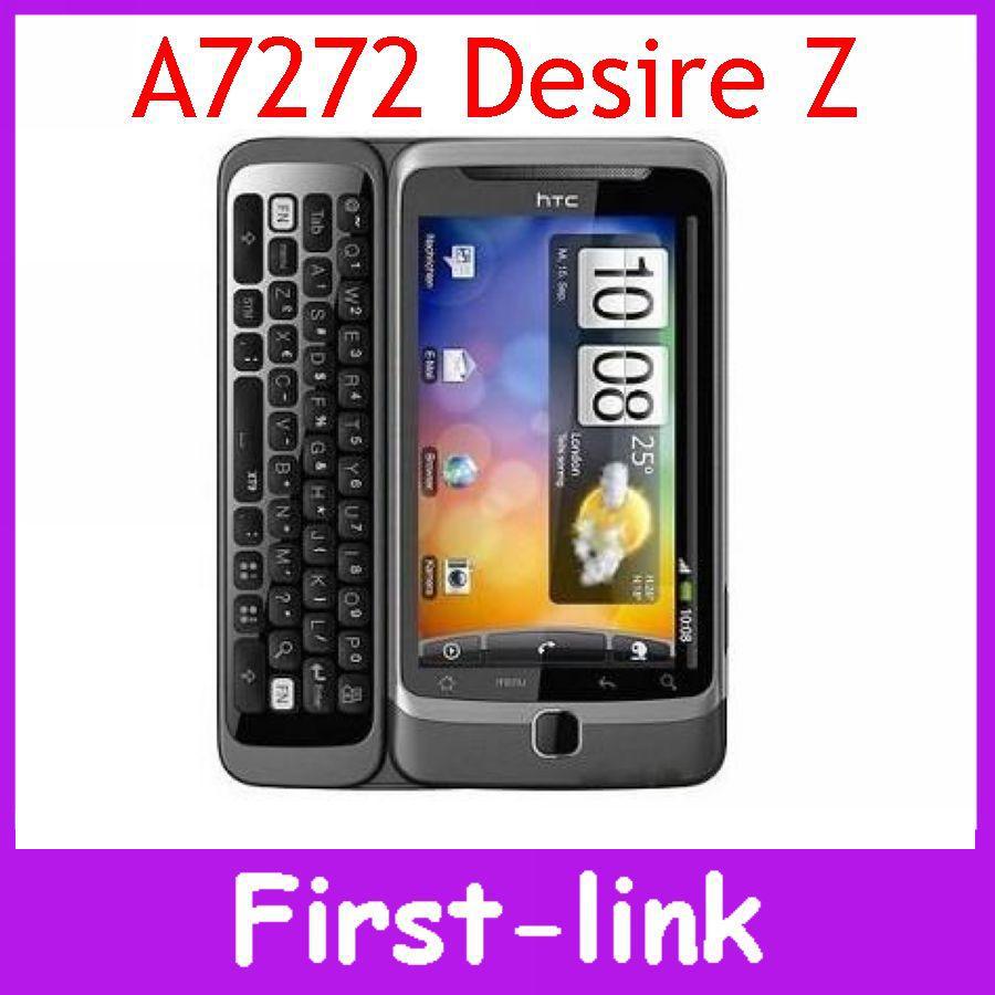 Free shipping Original HTC Desire Z A7272 3G G2 Slider 5MP GPS Wifi Android Unlocked Cell