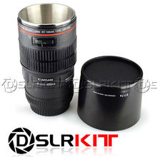 Steel EF 100mm Camera Lens Cup thermos Home Office Travel Coffee Mug