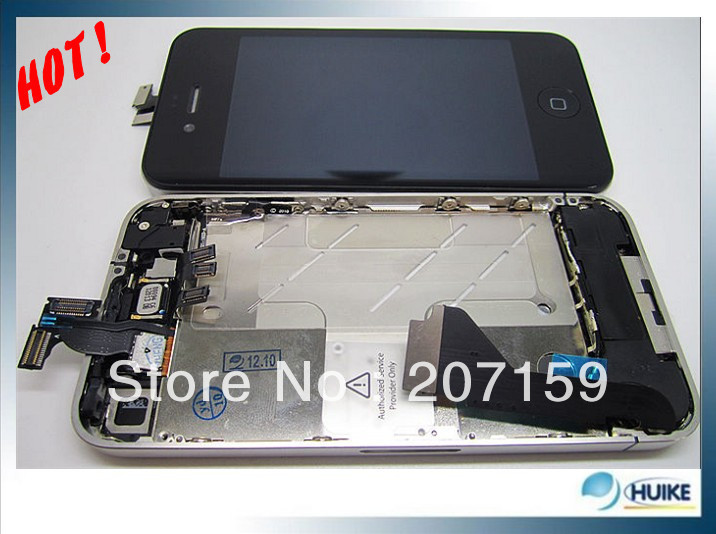 DHL 5pcs lot MIDFRAME FULL PARTS ASSEMBLY BEZEL HOUSING MID FRAME CHASSIS BEZEL for IPHONE 4