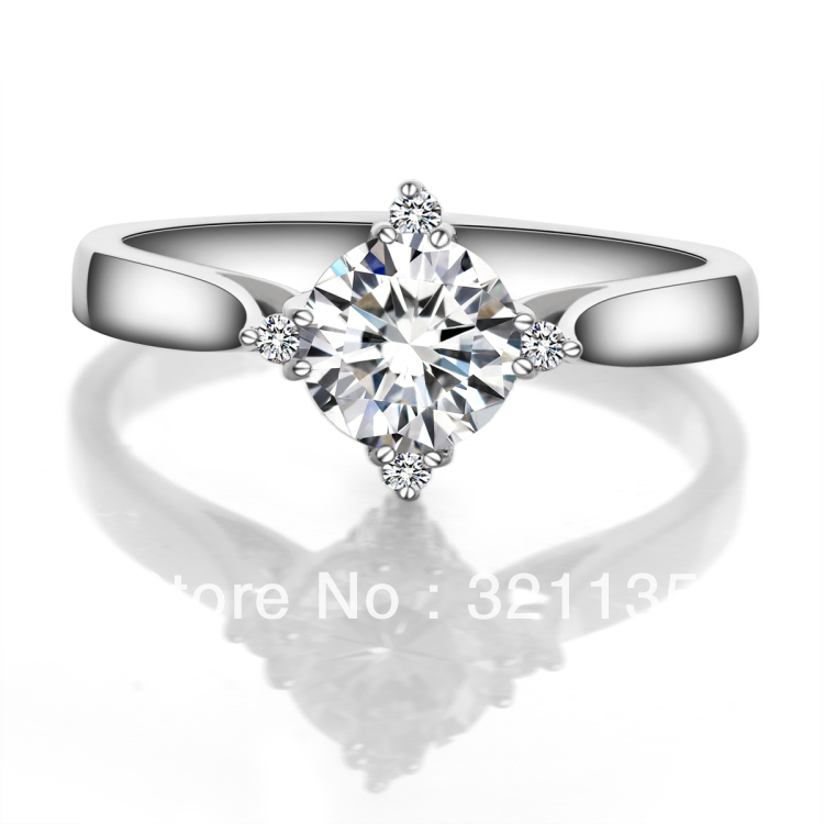 ... Ring 4 Prongs with 4 South Africa Diamond Ring Luxury Engagement(China