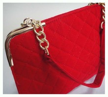 newest designer handbag material velvet size 34 x 21cm 5 different colors red Two function Shoulder