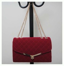 new stylish handbag,material:velvet,Size:30 x 18cm,seven different colors,red,two function,, Free shipping