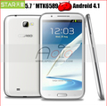 Star N9589 5.7"IPS(1280*720)1GB+8GB Note2  MTK6589 Quad-core Android 4.1 1.2GHz Capacitance Screen SmartPhone HK Free shipping