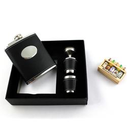 Hot! Jack Daniels 7oz Hip Flask set, Portable Stainless Steel Flagon Wine Bottle Gift Box Hip Flasks,6pcs/set,Free Shipping!(China (Mainland))