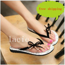 2013 Summer Korean version flip flops slippers sandals pinch flat sandals butterfly size US 5 to US 9(China (Mainland))