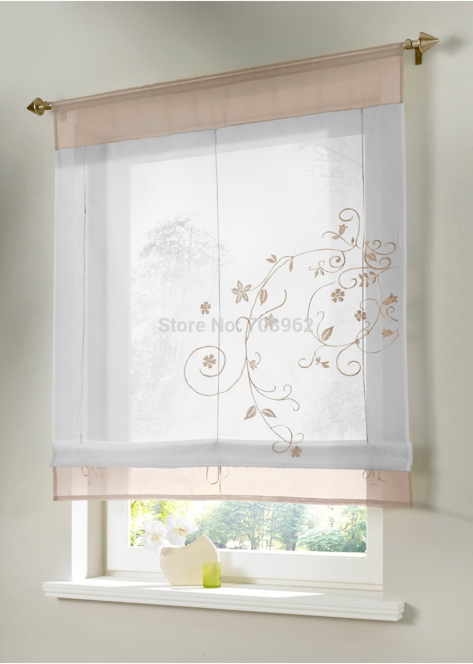 Sheer Embroidered Kitchen Curtains Cliff Sheer Curtains For Kitchen Window Cliff