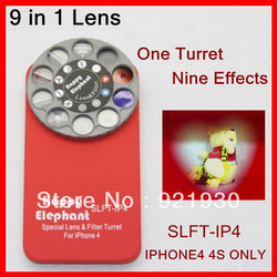 9 in 1 lens for iphone4 4s /special lens&filter turret for iphone4/4s mobile/cell phone camera lens(China (Mainland))