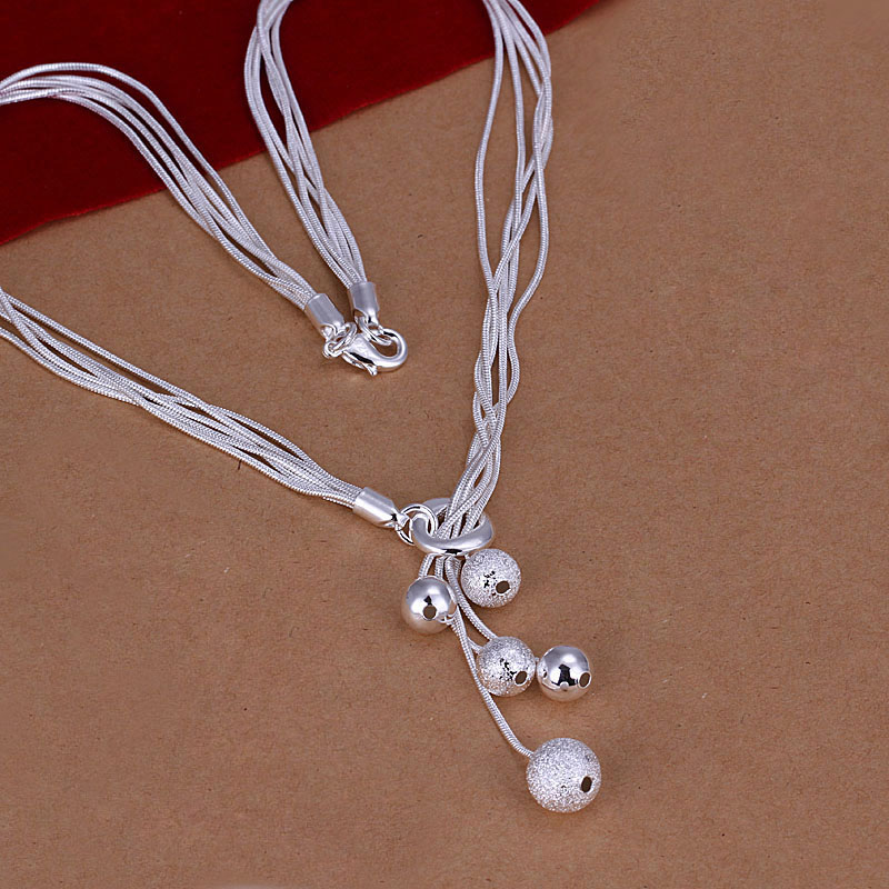 factory price top quality 925 sterling silver jewelry necklace fashion cute necklace pendant Free shipping SMTN222