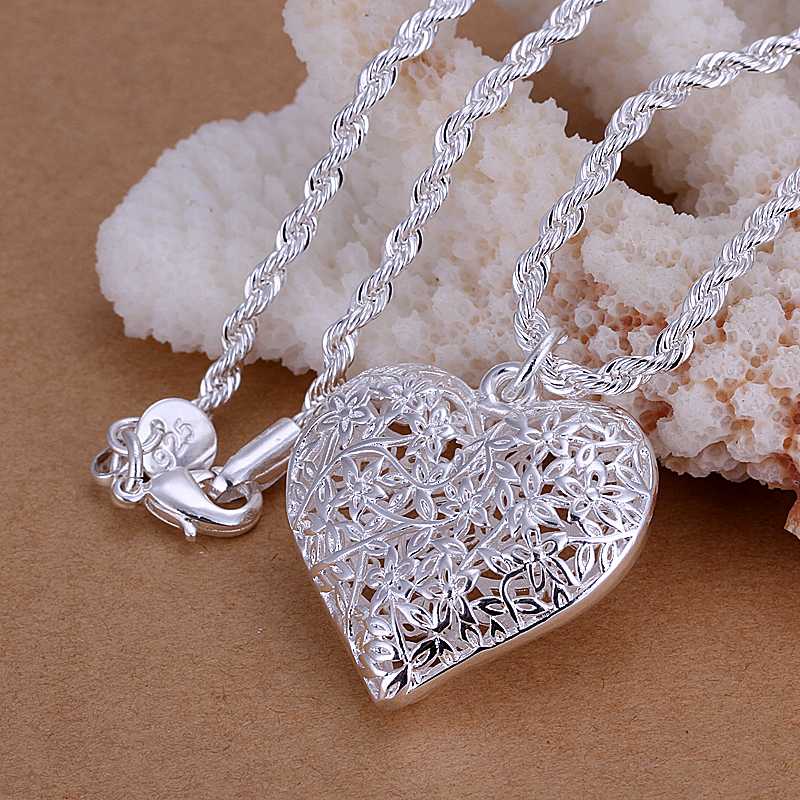 2014 New silver plated fashion simple Sand Flower pendants wholesale women wedding pendant jewelry CP218