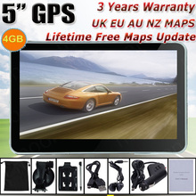 5 inch GPS Car Navigation MTK 4GB Capacity UK EU AU NZ Maps Speedcam POI with