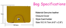 2015 New Fashion Women s Vintage Solid Genuine Leather ID Card Credit Card Holders Lady Hasp