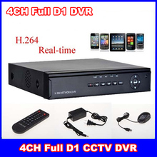 4CH Standalone H 264 Realtime CCTV Surveillance Full D1 DVR support IE and Smartphone Viewing TS