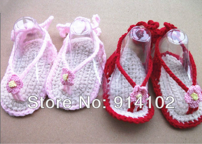 HOT sale! 2013 NEW Baby Crochet boy girls s Sandals exclusive Handmade ...