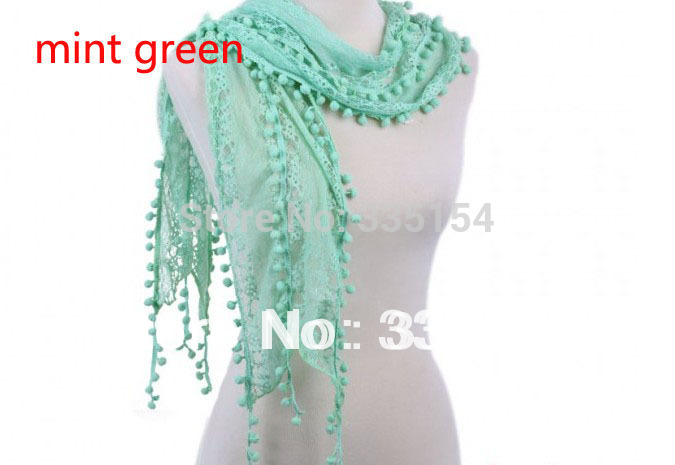 2014-Women-Mint-Green-Lace-Scarf-Women-Ball-Fringe-Scarf-2colors-Retail-FREE-SHIPPING.jpg