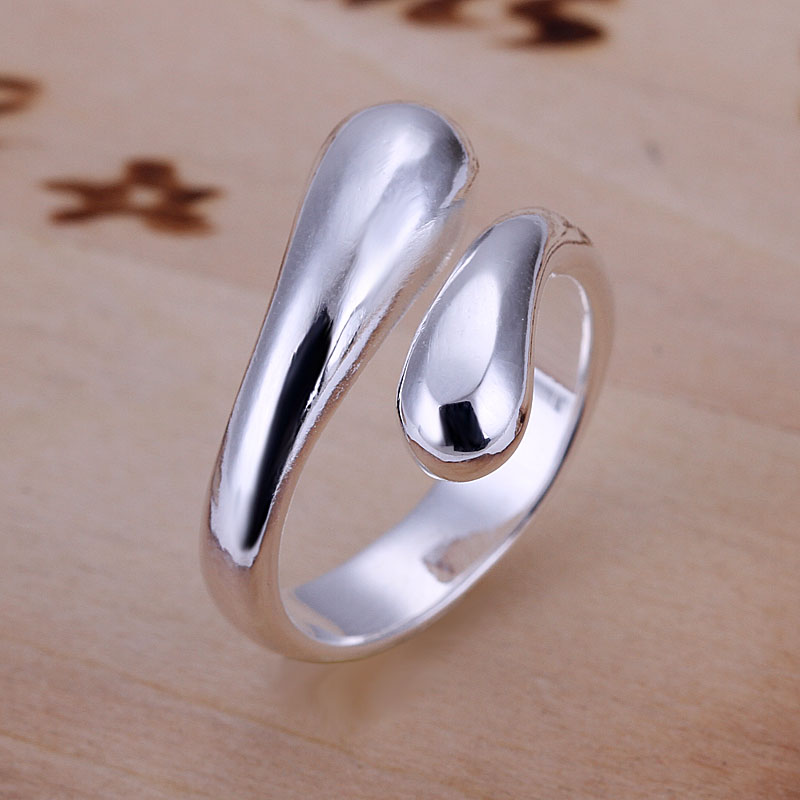 Free Shipping 925 Sterling Silver Ring Fine Fashion Double Round Head Jewelry Ring Women Men Finger