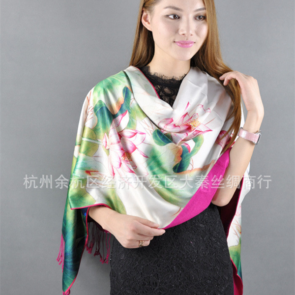 Charmeuse scarf dress
