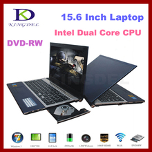 new 15 6 cheap laptop computer with Intel Atom N2600 Dual Core 1 6Ghz 1GB 160GB