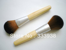 Powder Blusher Brush Bronzer Dome Brush Synthetic Hair Makeup Brush ECO Bamboo Handle Single Brush Beauty