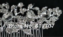 New 2015 Czech Rhinestone Imitation Gemstone Bridal Hair Combs Tiara Hair Accessories Wedding Hair Jewelry Hot