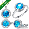 Trendy CZ 925 Silver Pendant Earrings and Ring U S Size 7 8 9 Available Fashion